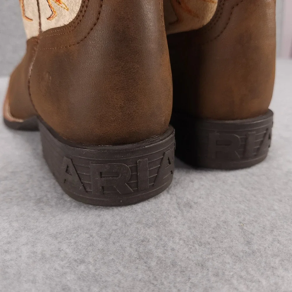 Ariat Youth Storm - Kids Size US 6 - Antique Brown Western Cowboy Boots 10038444